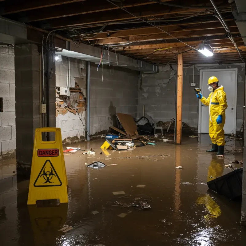 Flooded Basement Electrical Hazard in Waconia, MN Property